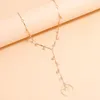 Ожерелья кулон Модные кисточки Звезды Ожерелье для Женщин Дамы Мода Мода Цепь Клюцицы Вечеринка Простые Ювелики Аксессуары