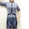 Cinture da donna sexy in pelle regolabile corsetto sottile imbracatura per il corpo punk gotico gamba bondage gabbia bretelle cinturino in vita