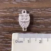 Vintage Owl Charm Tibetan Silver Color Pendants Antique Jewelry Making DIY Handmade Craft