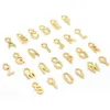 DIY Fashion 26 English Alphabet Small Hoop Earrings for Women Gold Earrings Dripping oil multicolor copper Huggie gift