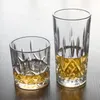 verres de bouteille de vodka