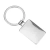 Keychains 10 Pieces Of Sublimation Metal Blank Rectangular Keychain Key Ring Thermal Transfer Diy Material Smal22
