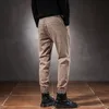 Men's Pants Men's Elastic Waist Khaki Joggers Denim Men Japan Style Autumn Winter Harem Casual Cargo Clothing Jogging 2022