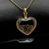 Pendant Necklaces Necklace Pendants For Women Amethyst Lapis Lazuli Colored Mixed Natural Crushed Stone Heart-shaped Glass Wishing Bottle