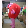 Performance deux styles Costume de mascotte de fraise Halloween Noël Fantaisie Fête Friuts Personnage de dessin animé Costume Adulte Femmes Hommes Robe Carnaval Unisexe Adultes