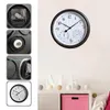 Väggklockor Temperaturdisplay Praktisk Vattentät Vintage Round Clock Plastmonterad Dammsäker för Sovrum