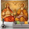 Tapestries Jesus Christ Tapestry Middeleeuwen Retro Stijl Boho Home Maagd Maria Abstracte Strand Mat Yoga Kerstversiering Groothandel