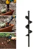 Professionella borrbitar 22 / 45cm Garden Planter Spiral Bit Flower Bulb Hex Shaft Auger Yard Gardening Beding Planting Post Hole Digger Tools