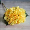 2021 Hydrangea Flower Head Fake Silk Single Real Touch Hydrangeas 8 Colors for Wedding Centerpieces Home Party Decorative Flowers