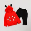 Baby-Jungen-Kleidung Frühling Herbst Active Casual S Kind Kinder Kleidung Mantel + T-Shirt + Hose Set 210615