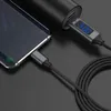 QC 3.0 USB Type C Fast Cance Cailing Data Cable с дисплеем светодиода напряжения тока напряжения