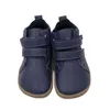 Tipsietoes topp varumärke barfota äkta läder baby toddler tjej pojke barn skor för mode höst vinter fotled stövlar 211227
