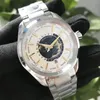 패션 mens 럭셔리 시계 시계 세계 시간 제임스 본드 007 남자 자동 시계 기계 운동 남자 스카이 폴 시계 스틸 손목 시계