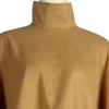 Mulheres alto pescoço pulôver camisas manga longa manga parte superior plus size moda tassel poncho manchete superdimensionado