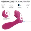 Massageiros elétricos Massager de sucção wearable para as mulheres prazeres com controle remoto 10 modos sucções recarregável impermeável vibrando mac