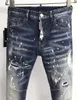 Designer de jeans homens jeans recém chegados d2s mens luxo denim buracos calças dsquares biker calças casuais e confortáveis roupas 9816
