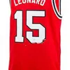 Nikivip San Diego State College Kawhi Leonard # 15 Maillot de basket-ball rétro rouge noir Cousu pour hommes Maillots personnalisés avec n'importe quel numéro