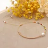 Bärade strängar Shinus Boho smycken sötvatten pärlor armband enkla armband för kvinnor guldfärg pärlstav färgglada miyuki pärlor 263j