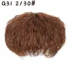 Synthetic Wigs Beiyufei Topper Hairpiece Women Curly Corn Beard Natural Hair Clip Ins In Pure Tobi22