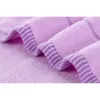 Serviette 3pcsset luxe lavande femmes 100% coton violet blanc ensemble toalhas de banho 1pc bain marque 2pc visage s Y200429