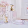 패션 다이아몬드 립글로스 튜브 맑은 빈 튜브 DIY 립스틱 여행 병 패키징 컨테이너 리필 가능한 립글로스 병