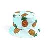 Wide Brim Hats Ladies Banana Pineapple Eggplant Fruit Print Bucket Hat Girl Cute 2021 Outdoor Shopping Sun Hip Hop Beach Bob Gorros