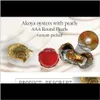 Commercio all'ingrosso 2018 Akoya Pearl Oyster 6-7Mm Rotondo 25 colori D'acqua dolce naturale Coltivato in ostriche fresche Fornitura di cozze Akynx Rhcnz