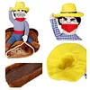 Designer-Dog-Clothes Pet-Suit-Cowboy Ridboy Style Jotess Puppy Christmas Dres Costume z kapeluszem Halloween Cosplay Płaszcz dla psa 2011274995622