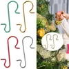 50 sztuk Christmas Ornament Metalowe Haki w kształcie litery S Posiadacze Choinki Ball Wisiorek Wiszące Dekoracji W-01257