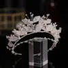 Brincos Colar Jóias de Jóias de Coroa de Casamento Conjunto de Pérolas de Pérola Simulada Tiara Tiara e Coroas para Meninas Acessórios para Hair Meninas