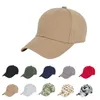 Casquettes de Baseball en coton de couleur unie pour femmes et hommes, pare-soleil, Camouflage d'extérieur, Sport, broderie à rayures, vente en gros