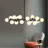 Kroonluchters Nordic Glas Kroonluchter Luxe Designer Post Modern Lighting Home Interieur Led Bubble Lamp Keuken Trap Office