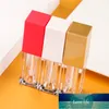 10pcs 5ml Empty Lip Gloss Tube,DIY Plastic Elegant Liquid Lipstick Container,Square Lipgloss Lip Balm Bottle Wholesale