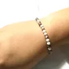 Bracelet en jaspe zèbre rose naturel entier, Mini bijoux en pierres précieuses de 4mm, de haute qualité, fait à la main, Yoga Mala, MG0117, 349y