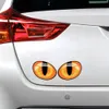 O olho de gato adesivo 3d adorável adesivo de carros de moda adesivos decorativos decorações de olhos criativos