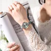 Luxury Fashion Märke Klockor För Kvinnor Enkel Kvarts Läder Casual Watch Klocka Kvinna Eleganta Armbandsur