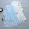 afairytale Girls Dress New Lace Girl's Clothes White long sleeves Children Princess Summer kids clothes Baby girls Dresses Q0716