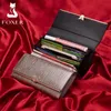 HBP Foxer Brand Women Spult Leather Weather Wallets Bag Bag Bag Coins حامل البطاقة المحفظة الفاخرة للسيدات Long 271o