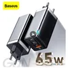 Baseus GaN2 Pro 65W USB C充電クイックチャージ4.0 3.0 QC4.0 QC PD3.0 PDB-CタイプC Fast USB充電器Pro Max Samsung MacBook用