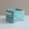 Home Foldable Storage Linen Box Small Toys Cosmetic Case Basket Desk Clothing Sundries Organizer