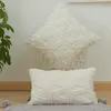 Cushion/Decorative Pillow Nordic Style Soft Plush Throw Covers Solid Color Embroidered Cushion Cover For Sofa Bedroom Home Living Room Decor