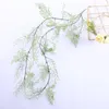 Decorative Flowers & Wreaths 1.2 Meters Artificial Green Plastic Rattan Wedding Decoration DIY Garland Process Simulation Home Wholesale