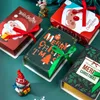 Boîtes de noël livre magique sac cadeau bonbons boîte vide joyeux noël décor pour la maison nouvel an fournitures Natal présente la décoration de fête