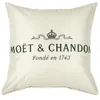 Linen Printed Throw Pillows Case Home Textile Bedside Waist Pillow Cross-border Champagne Pattern Sofa Pillows Gifts