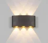 IP65 LED Wall Light Aluminum RGB Outdoor lamps Waterproof Garden Fence Indoor Fashion Walls Lamp For Bedroom Bedside Living Room Stairs