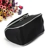 makeup bag with mirror canvas tragbare kosmetiktasche Smiley Portable Double Zipper Travel Black Cosmetic Bags