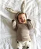 새로운 겨울 아기 ​​스웨터 후드 니트 탑스 스웨터 소년 소녀 키즈 니트웨어 풀오버 어린이 의류 회색