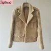 abrigo de lana marrón para mujeres