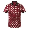 2021SS Nieuwe Designer Polo Shirts Mannen Luxe Polo Casual Mannen Polo T-shirt Snake Bee Letter Print Borduurwerk Mode High Street Mens Polo's