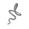 Design Sense Creative Silvery Snake Shaped Opening Rings for Woman Korean Fashion Jewelry Party Girls Luxury Set Accessories